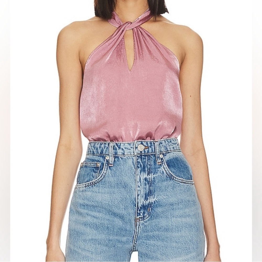 PAIGE Pink Halter Top